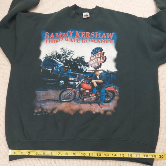 VTG 90s Sammy Kershaw Sweatshirt XL USA Made 50/50 Tour Crewneck 1994 Country - Picture 10 of 13